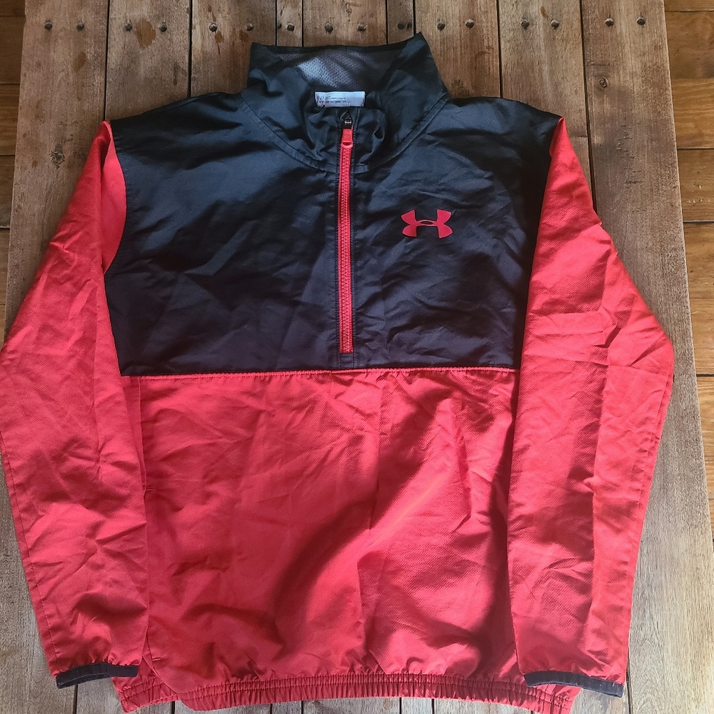 Under Armour Boys Pullover Wind Breaker Size Large